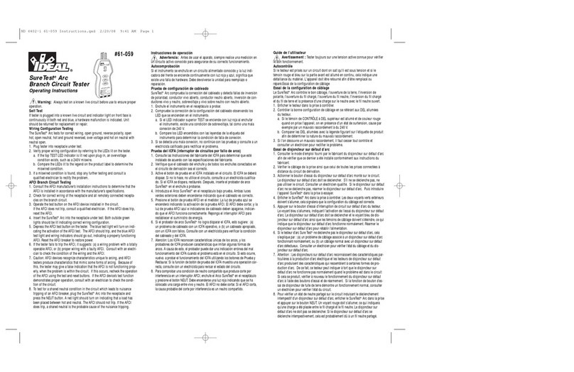 IDEAL 61-059 Manuale utente