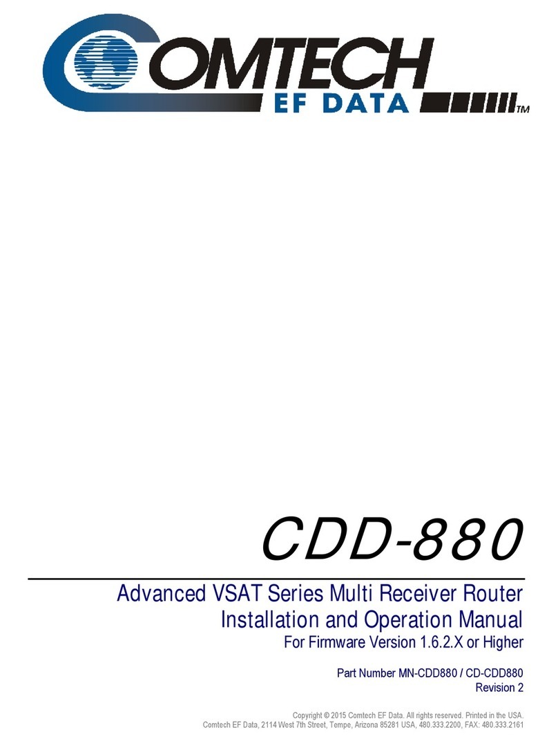 Comtech EF Data CDD-880 Manuale utente