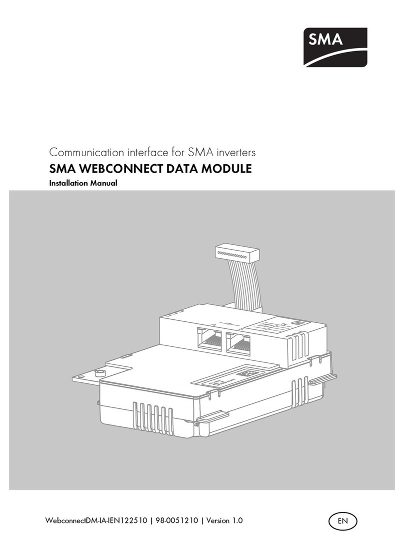 SMA Webconnect Data Module Manuale utente