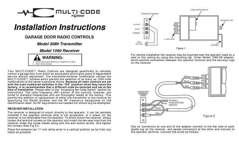 Multi-code 1090 Manuale utente Multi-code 1090 Manuale utente