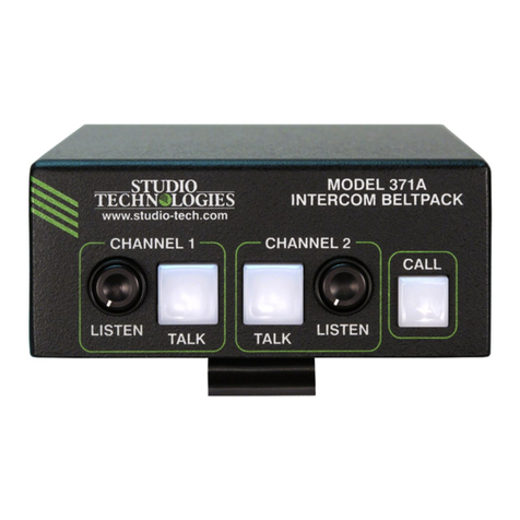 Studio Technologies 371A Manuale utente
