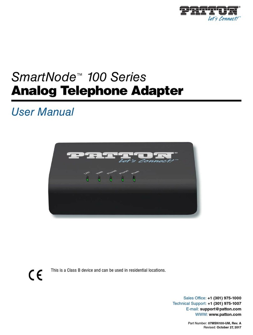 Patton SmartNode SN101/1JS/E Manuale utente