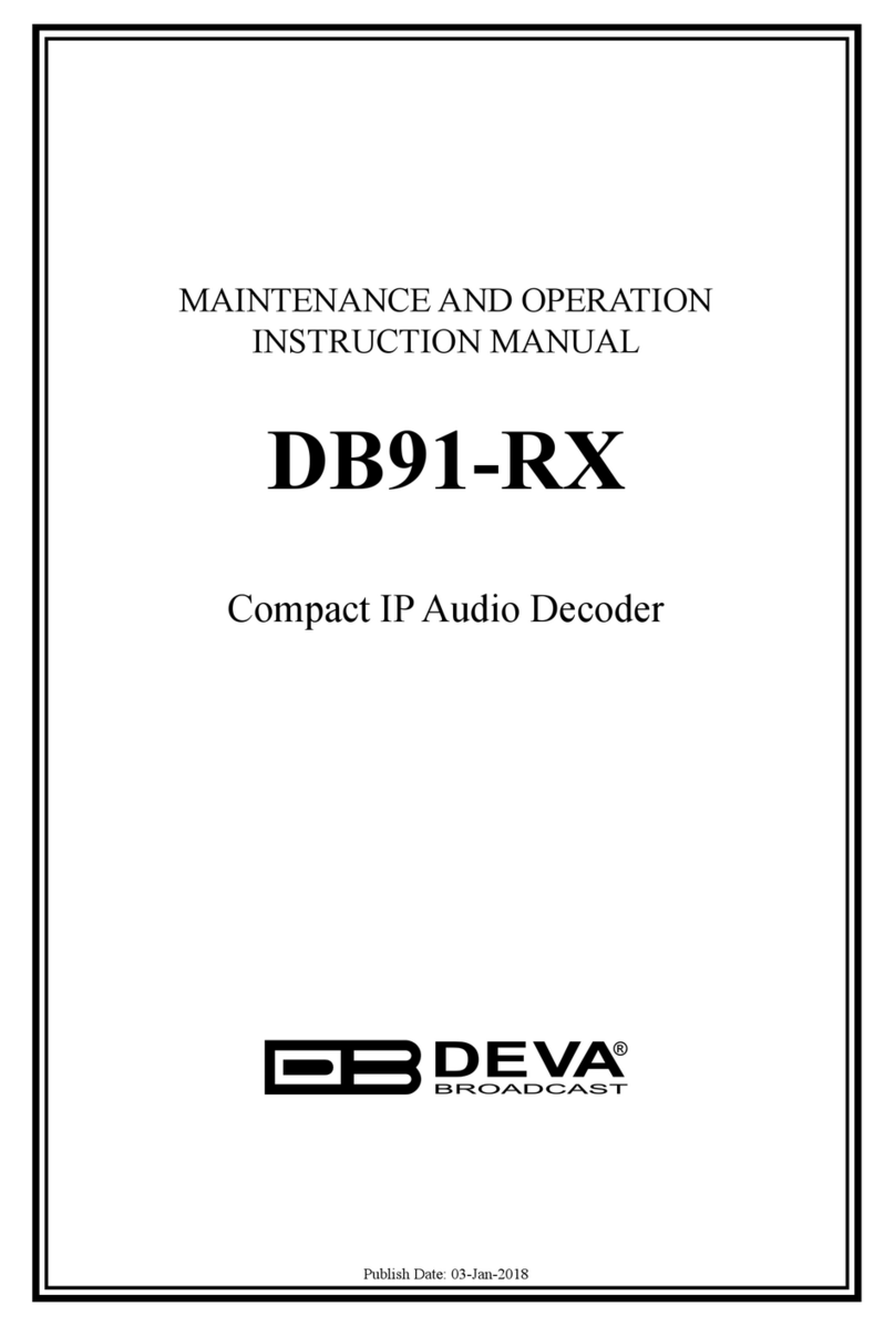 DEVA DB91-RX Manuale utente