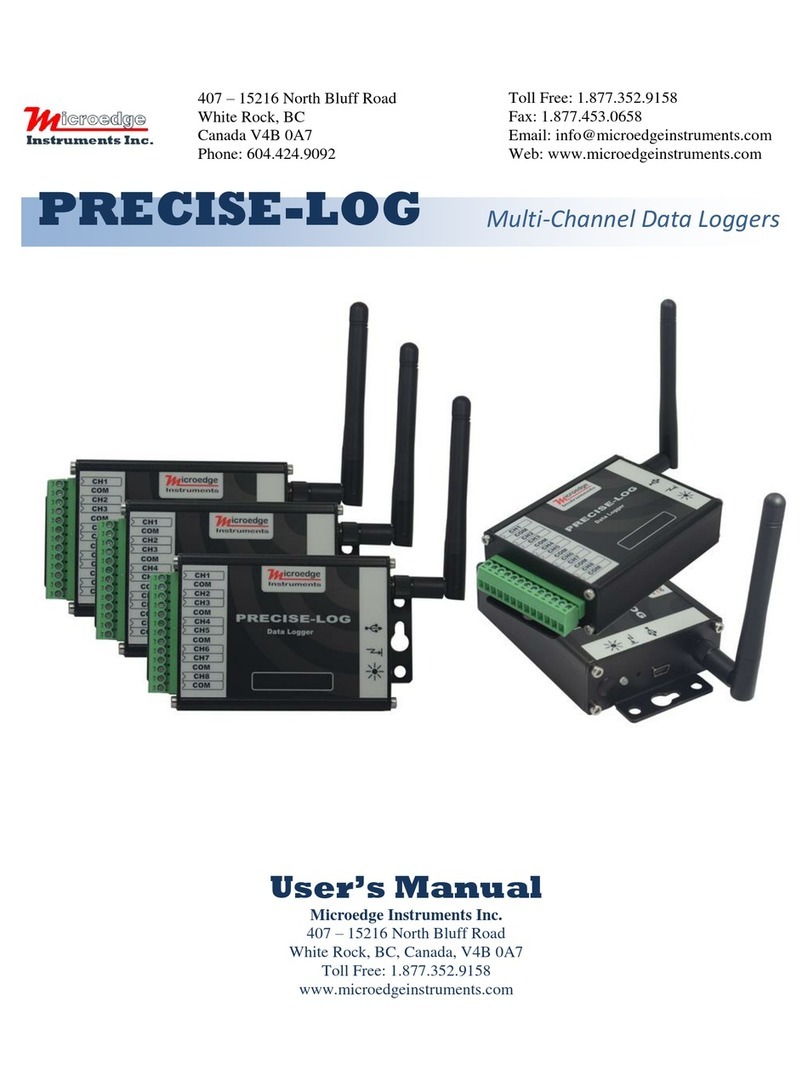 Microedge Instruments PRECISE -LOG Manuale utente
