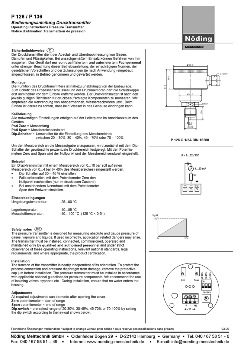 Noding P 126 Manuale utente