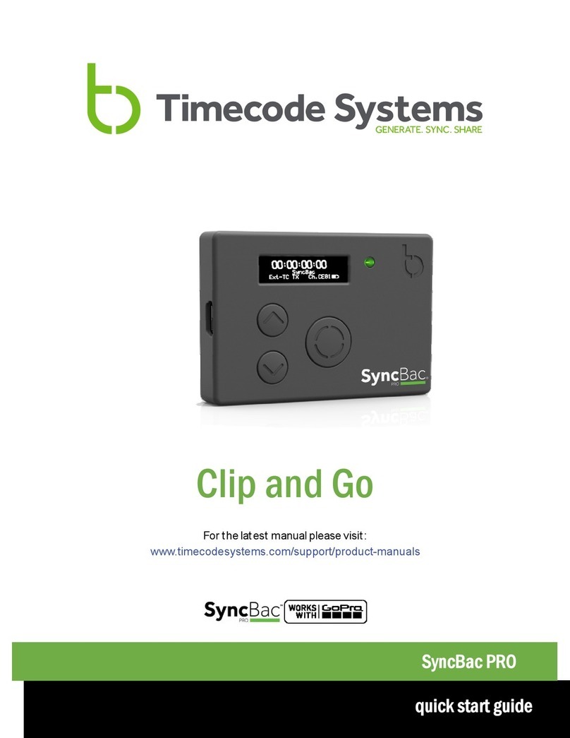 timecode systems SyncBac PRO Manuale utente