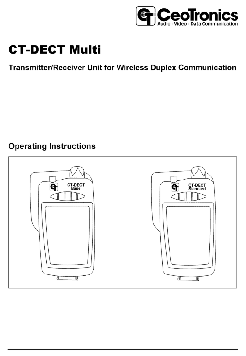 CeoTronics CT-DECT Base Manuale utente