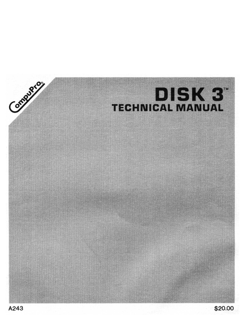 CompuPro DISK 3 Manuale utente