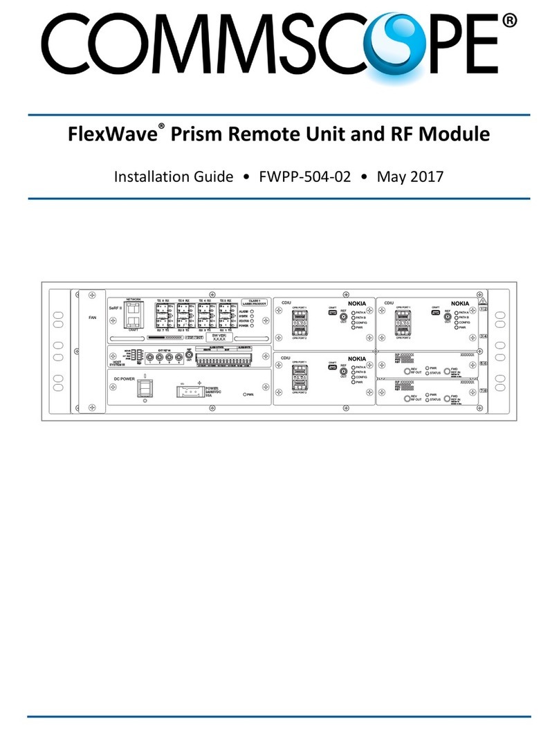 CommScope FlexWave Manuale utente