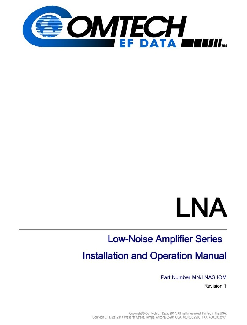 Comtech EF Data CLNA Manuale utente
