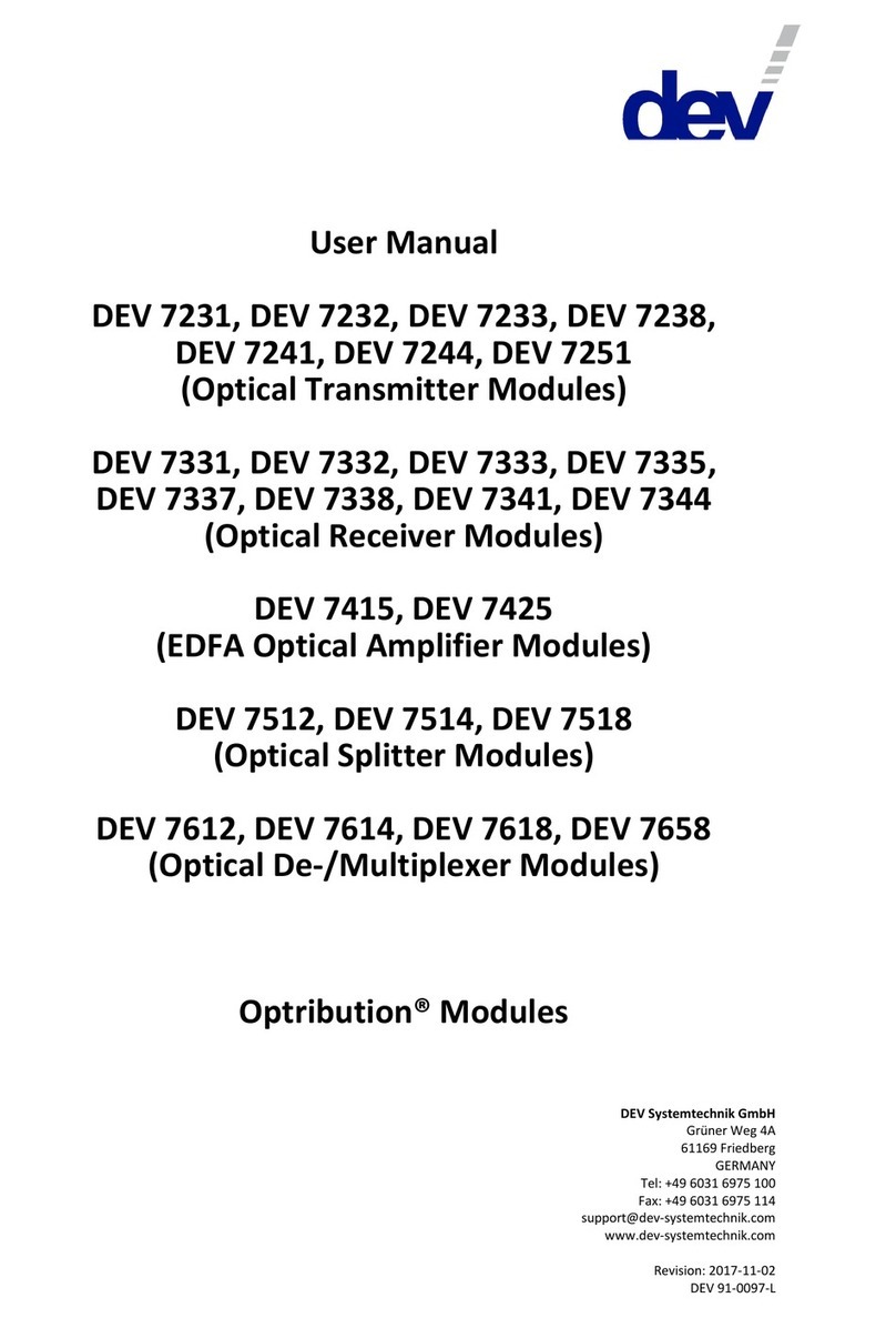 DEV 7231 Manuale utente
