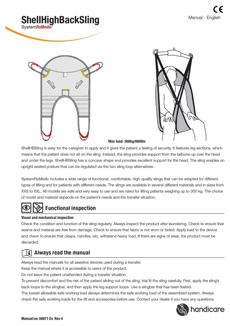 SystemRoMedic ShellHighBackSling Manuale utente