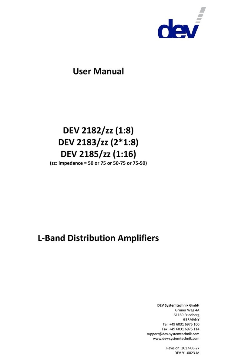 DEV 2182/50 Manuale utente