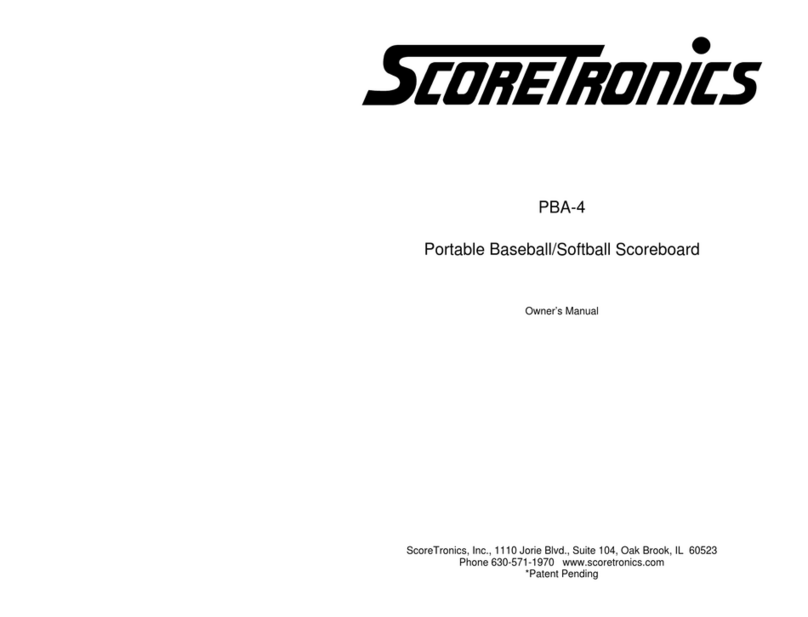ScoreTronics PBA-4 Manuale utente