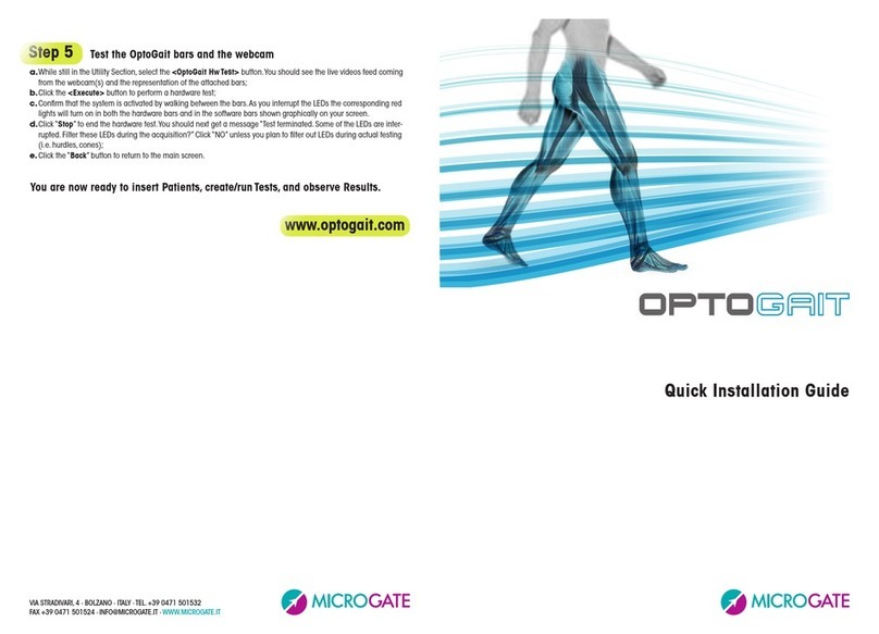 Microgate Optogate Manuale utente