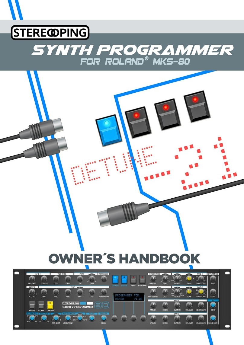 Stereoping synth programmer Manuale utente