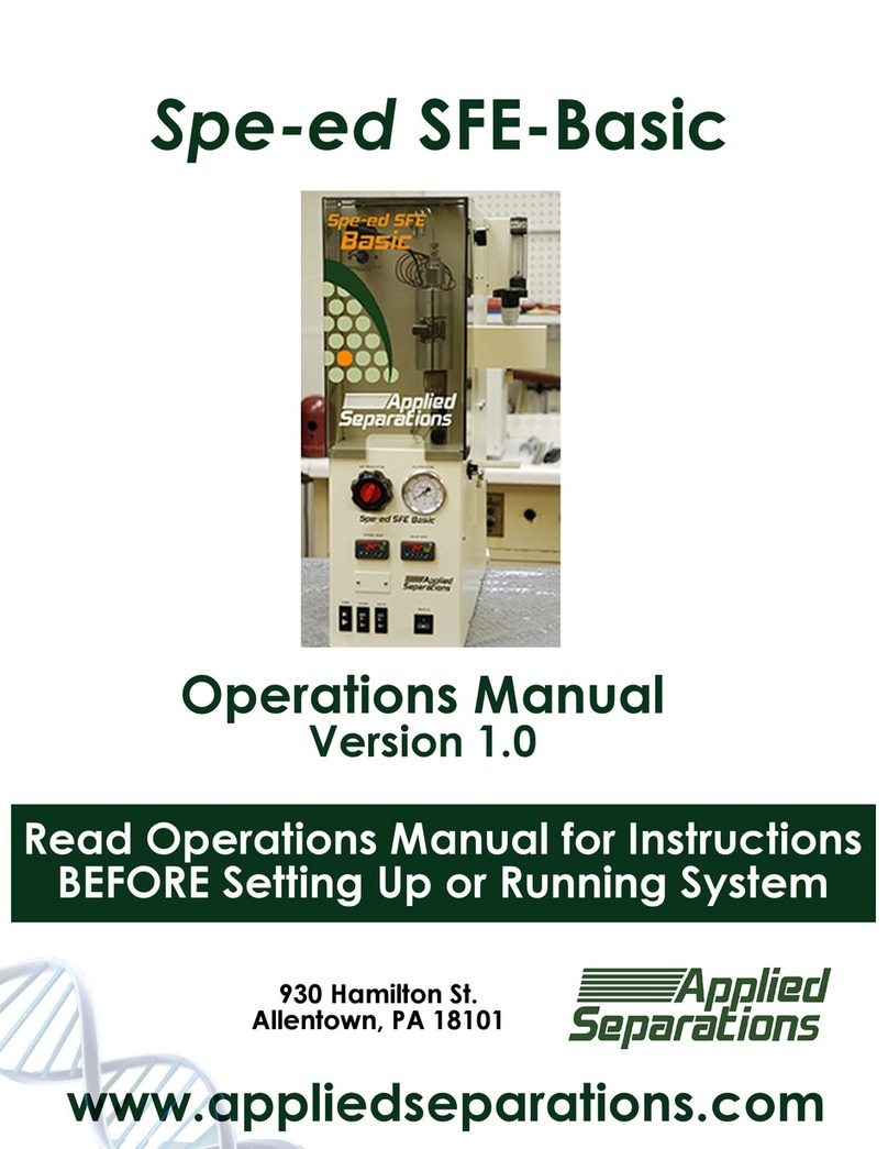 Applied Separations Spe-ed SFE-Basic Manuale utente