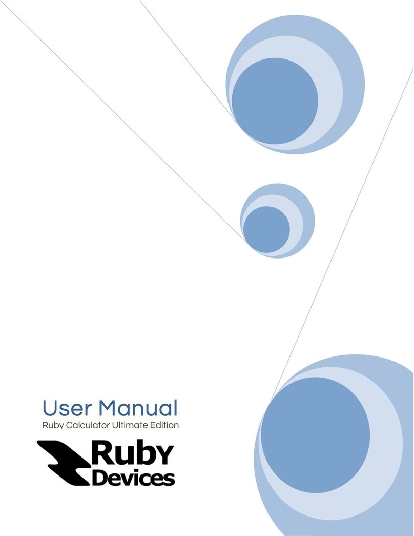 Ruby Deveces Ruby Calculator Ultimate Edition Manuale utente