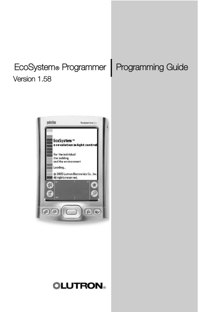 Lutron Electronics EcoSystem Programmer Istruzioni operative