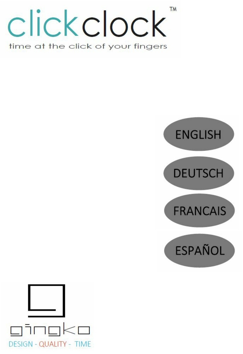 GINGKO clickclock Manuale utente