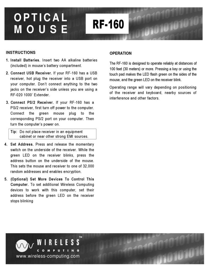 Wireless Computing RF-160 Manuale utente