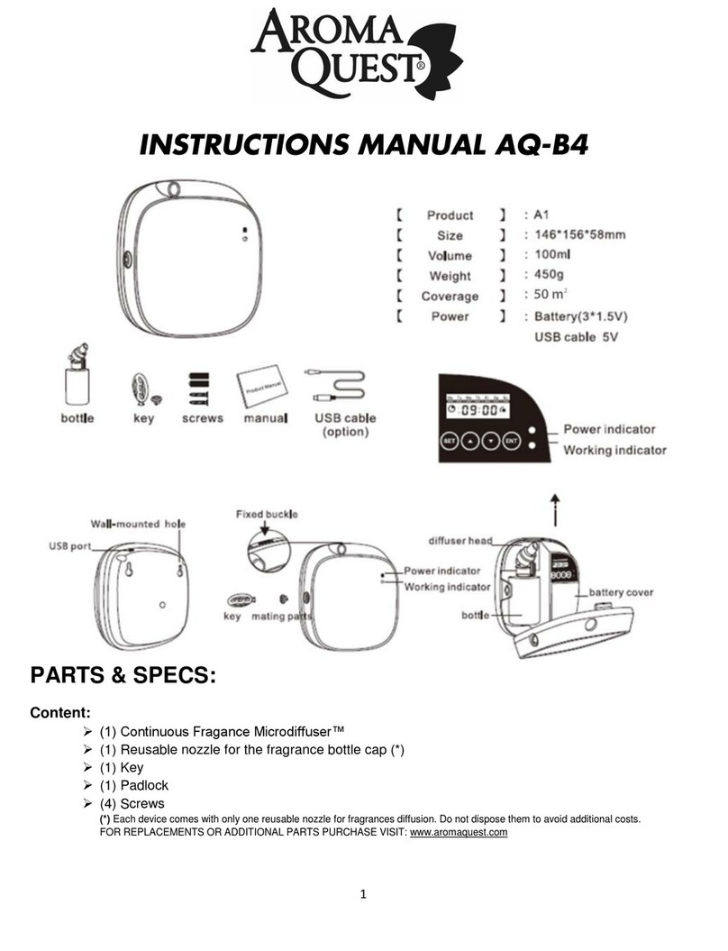 Aroma Quest Microdiffuser AQ-B4 Manuale utente