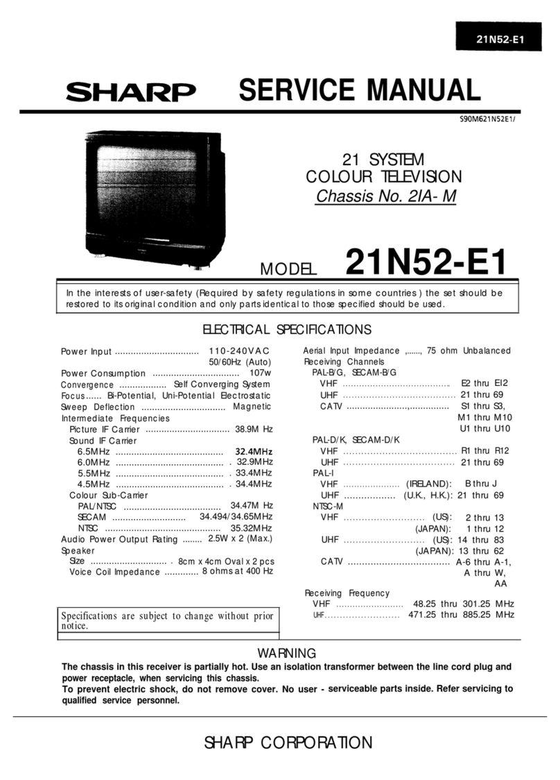 Sharp 21N52-E1 Manuale utente