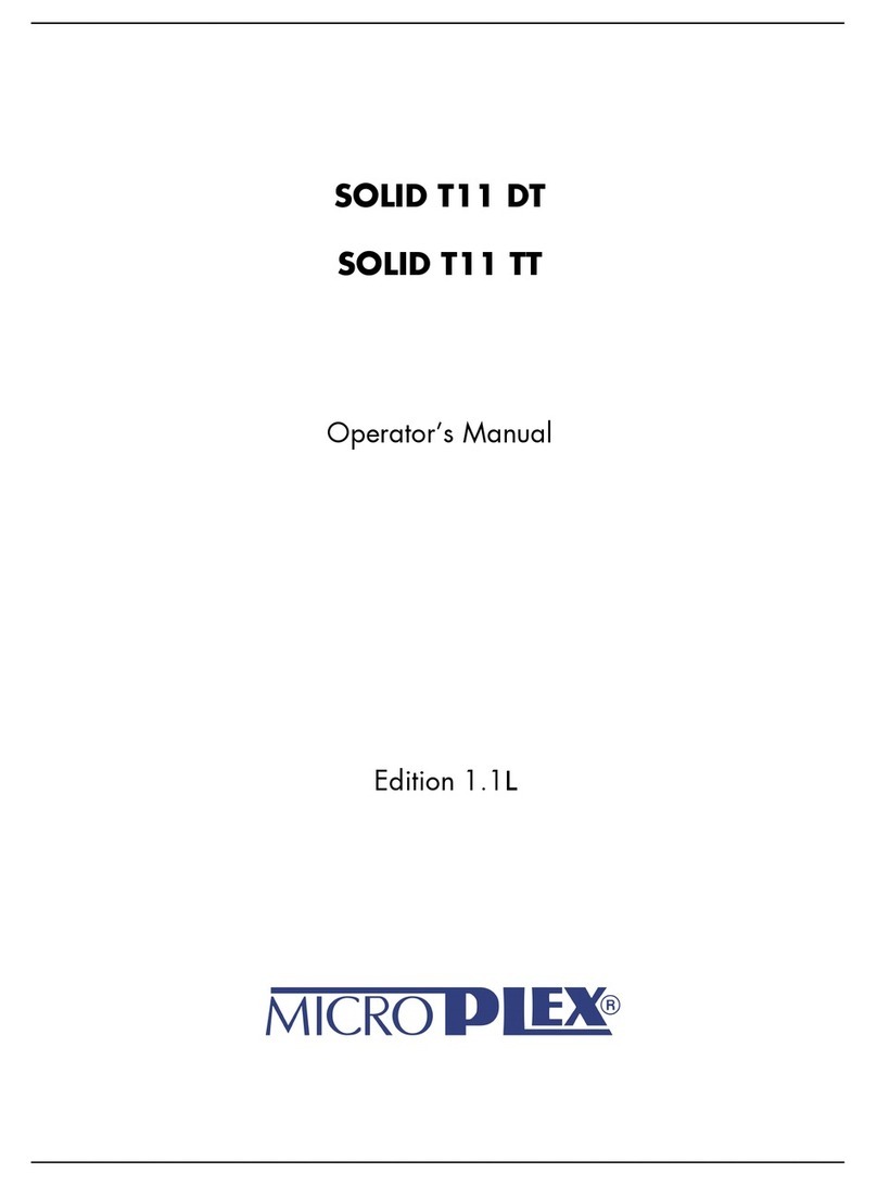 Microplex SOLID T11 DT Manuale utente