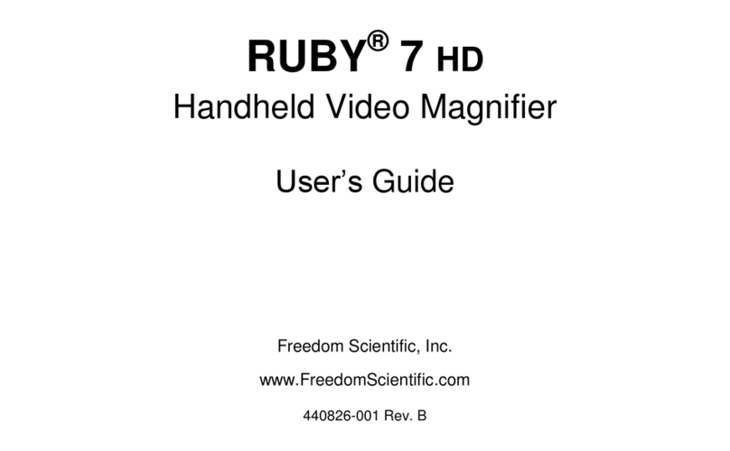 Freedom Scientific RUBY 7 Manuale utente