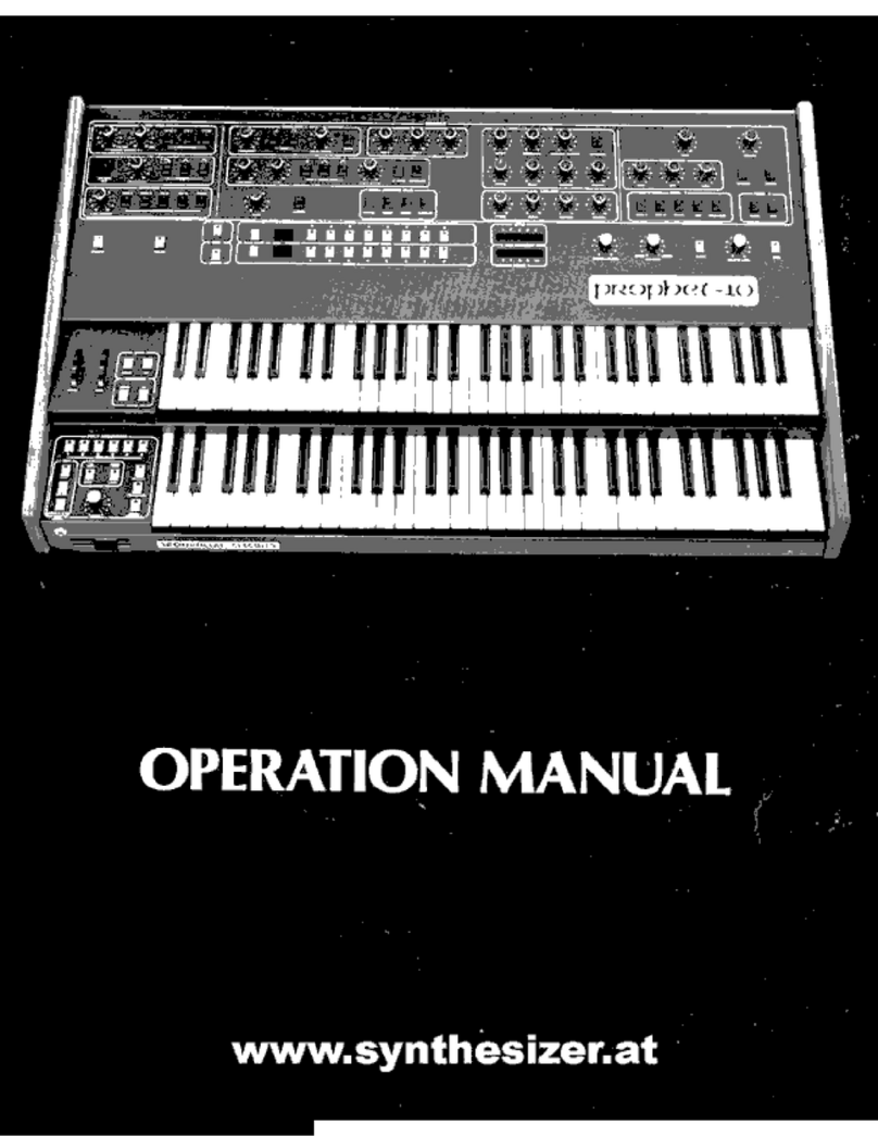 SequentialSystems prophet-10 Manuale utente