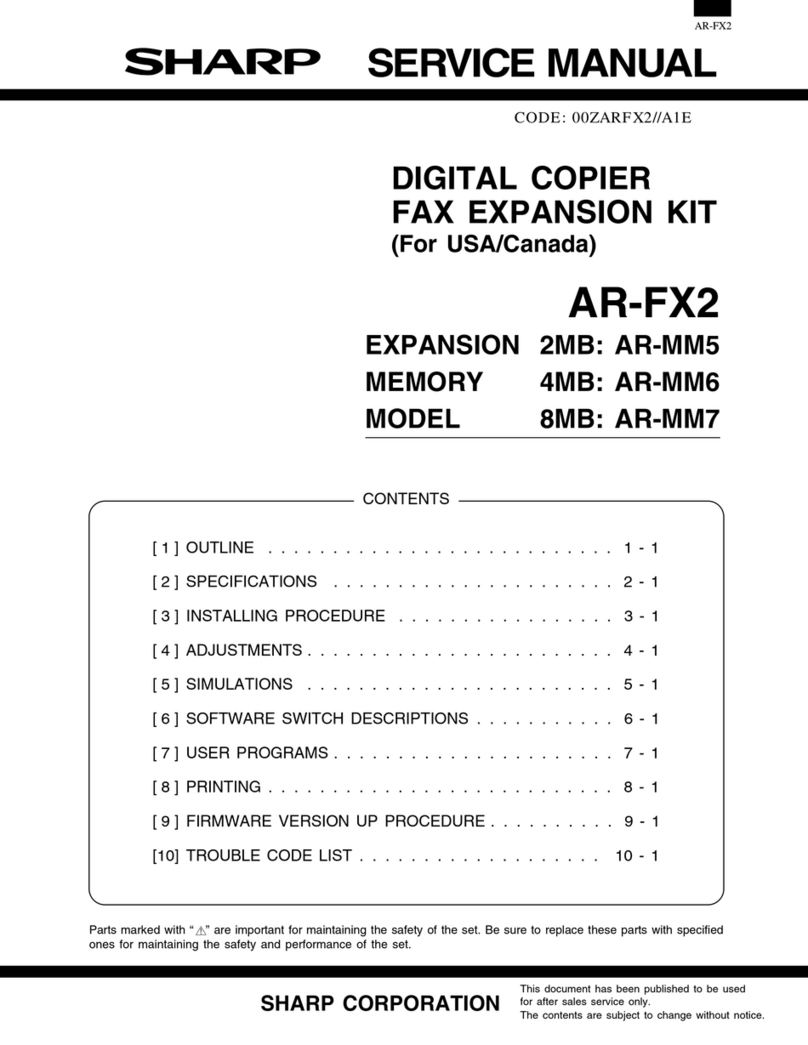 Sharp AR-FX2 Manuale utente