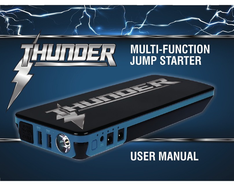 Thunder Multi-Function Jump Starter Manuale utente Thunder Multi-Function Jump Starter Manuale utente