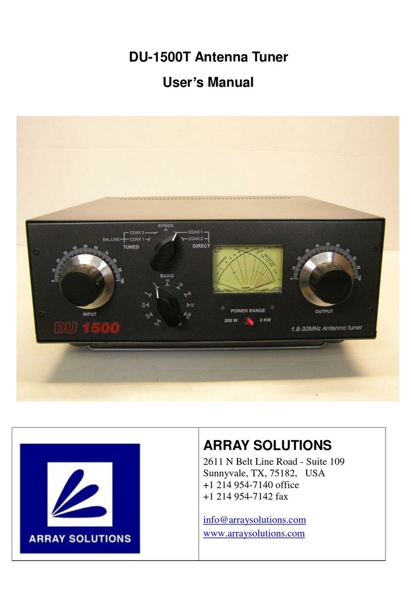 Array Solutions du-1500t Manuale utente