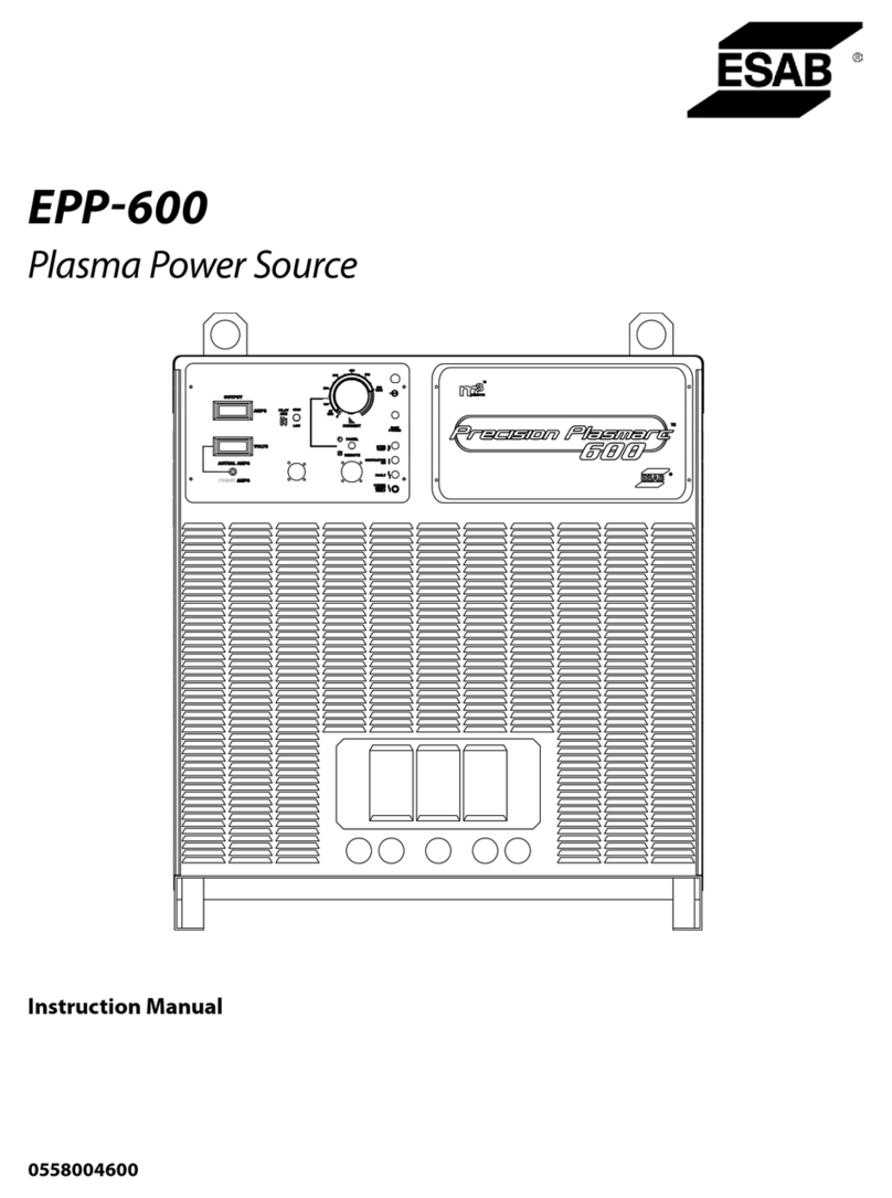 ESAB Precision Plasmarc EPP-600 Manuale utente