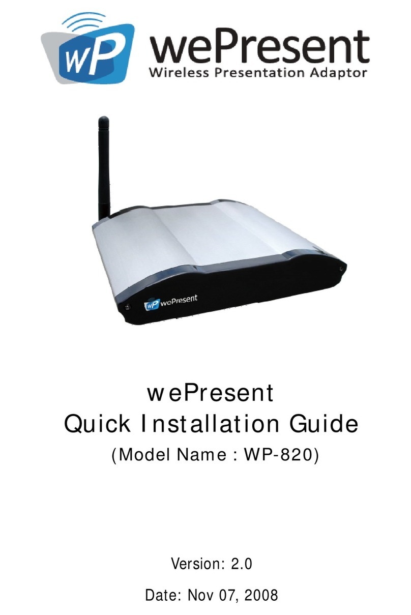 WePresent WP-820 Manuale utente