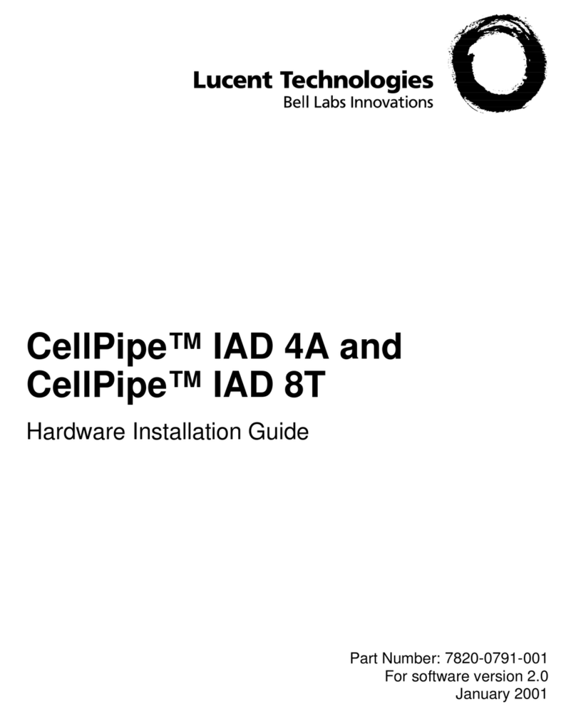 Lucent Technologies CellPipe IAD 4A Manuale