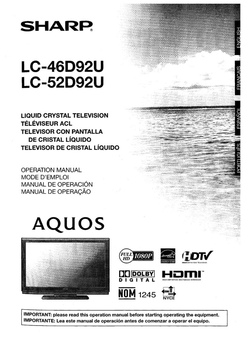 Sharp Aquos LC-46D92U Manuale utente