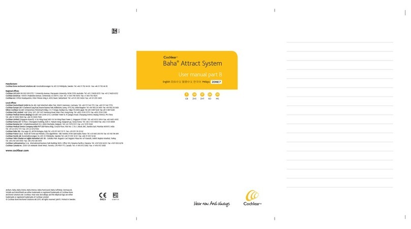 Cochlear Baha Manuale utente