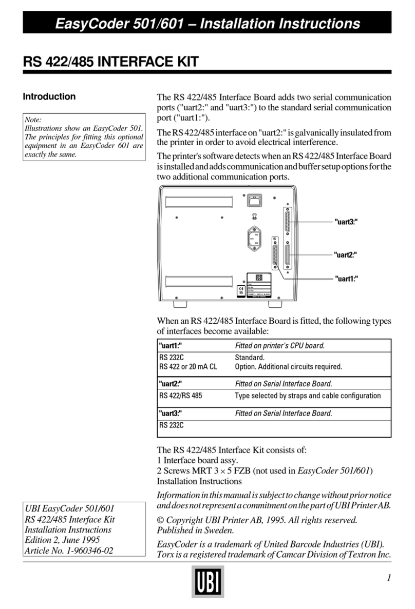 UBI EasyCoder 501 SA Manuale utente