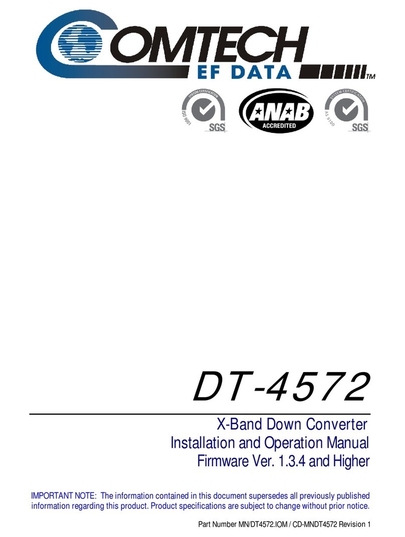 Comtech EF Data DT-4572 Manuale utente