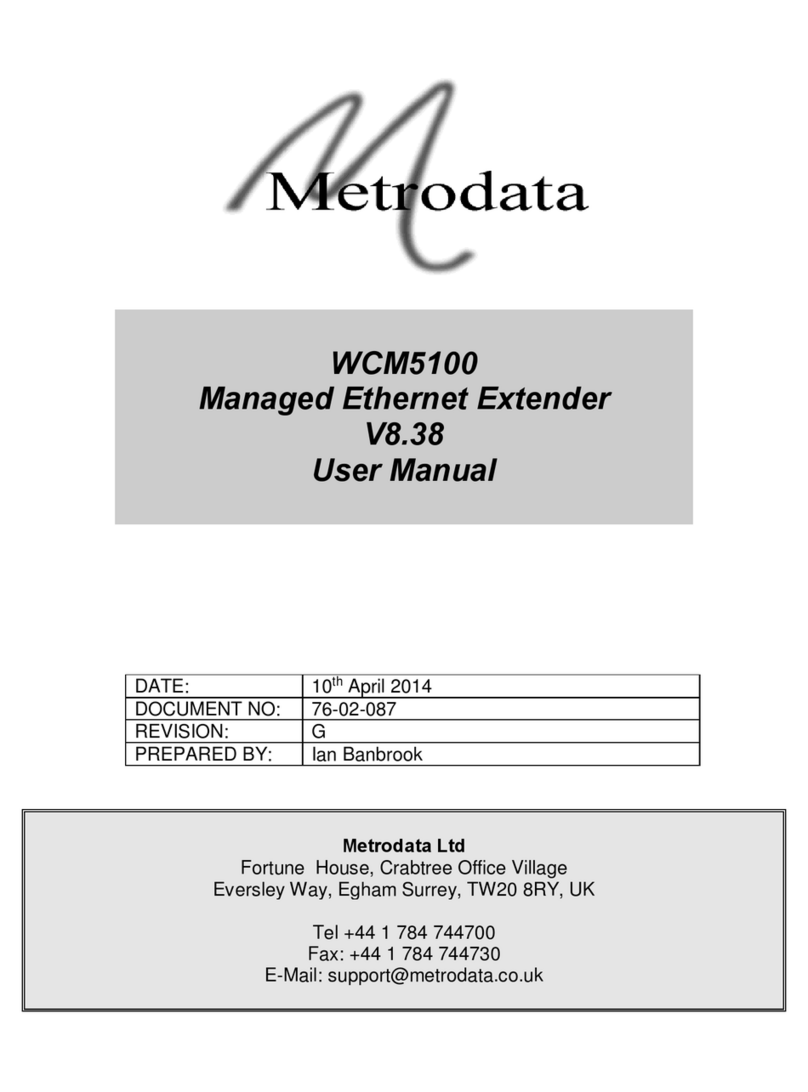 Metrodata WCM5100 Manuale utente