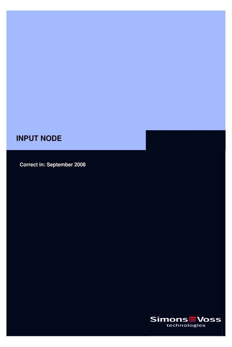 Simons Voss INPUT NODE Manuale utente