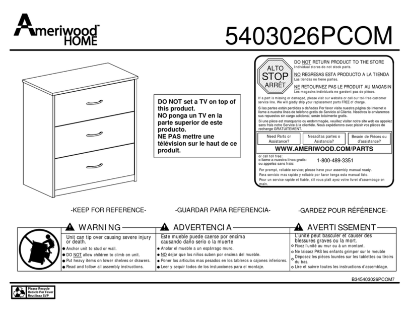 Ameriwood HOME 5403026PCOM Manuale utente