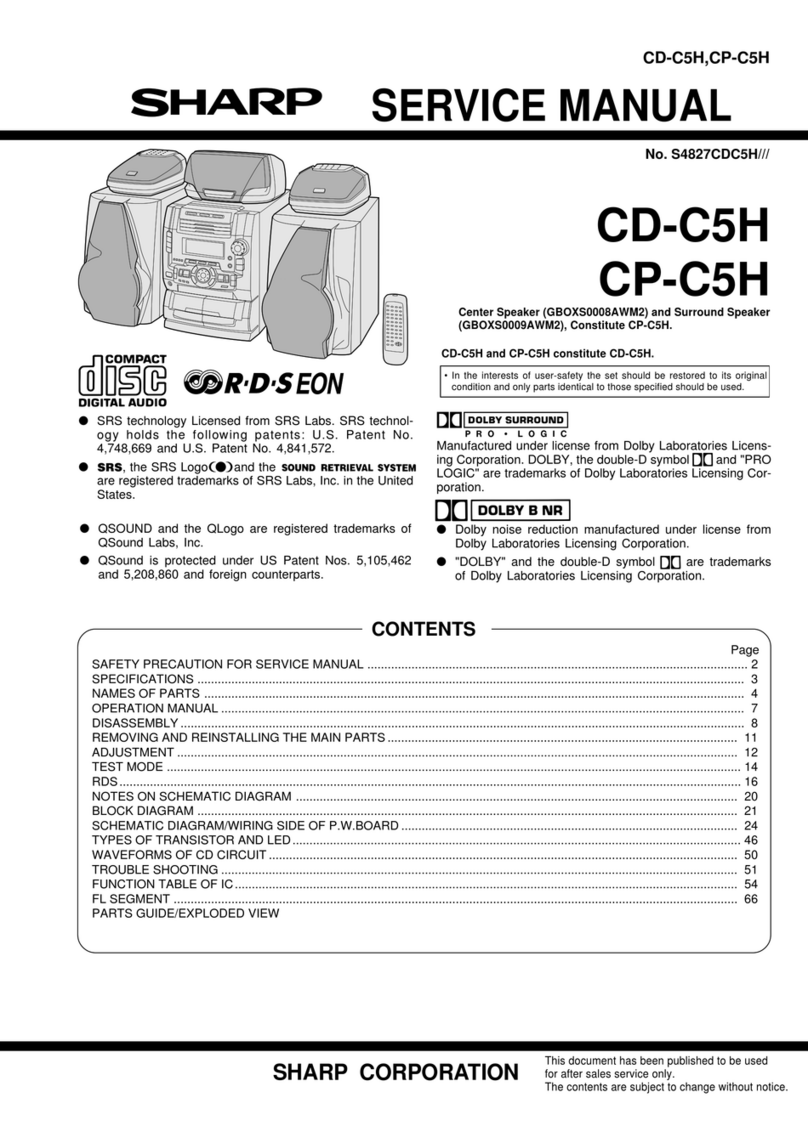Sharp CD-C5H Manuale utente