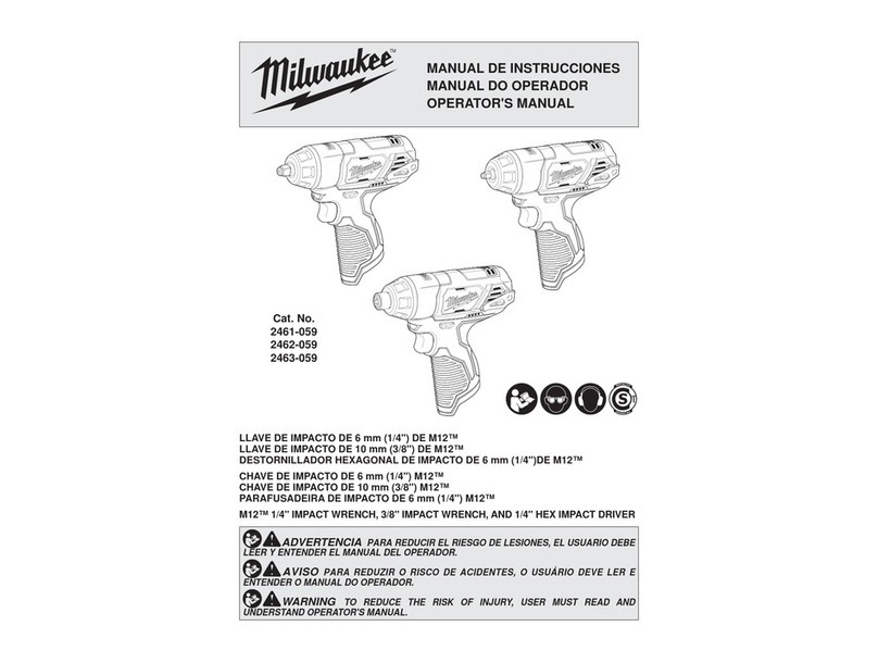 Milwaukee 2461-059 Manuale utente