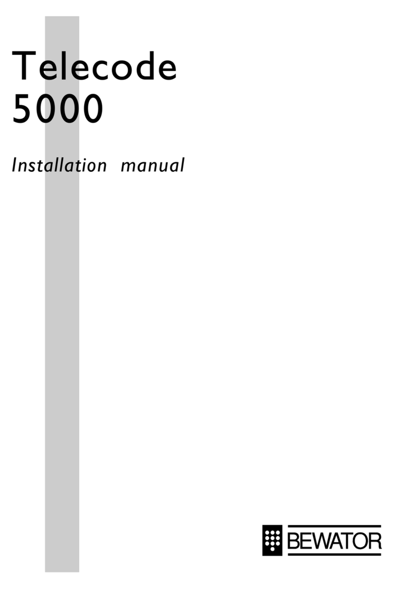 Bewator Telecode 5000 Manuale utente Bewator Telecode 5000 Manuale utente
