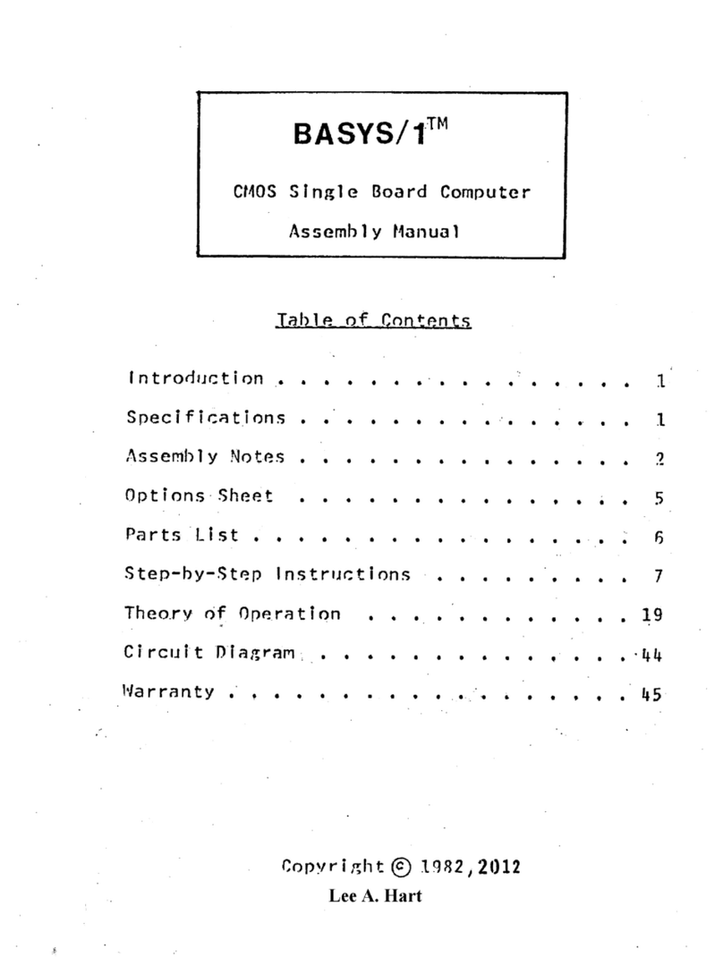 Technical Micro Systems Basys/1 Manuale utente