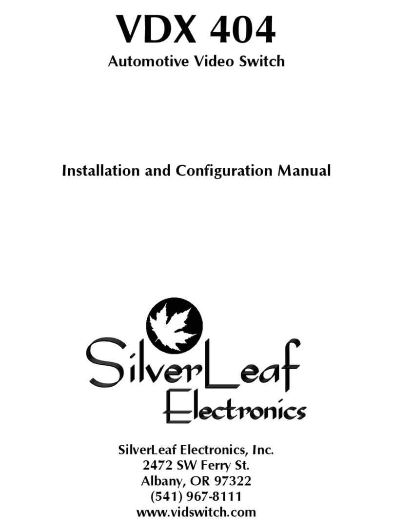 SilverLeaf Electronics VDX 404 Manuale