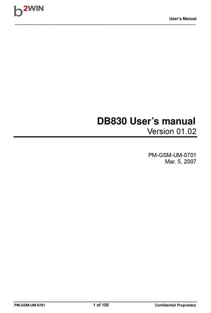 b2WIN DB830 Manuale utente