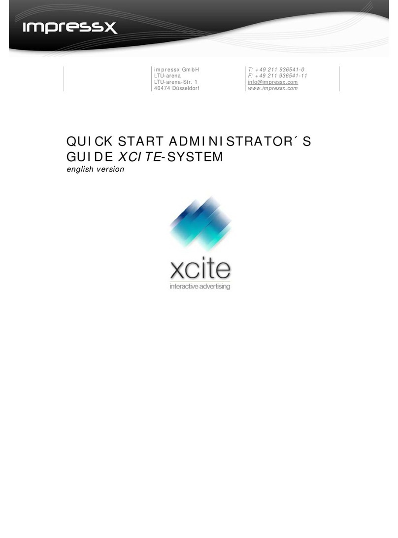 Impressx XCITE BASIC Manuale utente